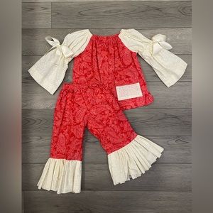 Brand new hand made girls 4t outfit